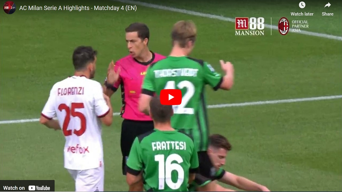 Sassuolo vs AC Milan