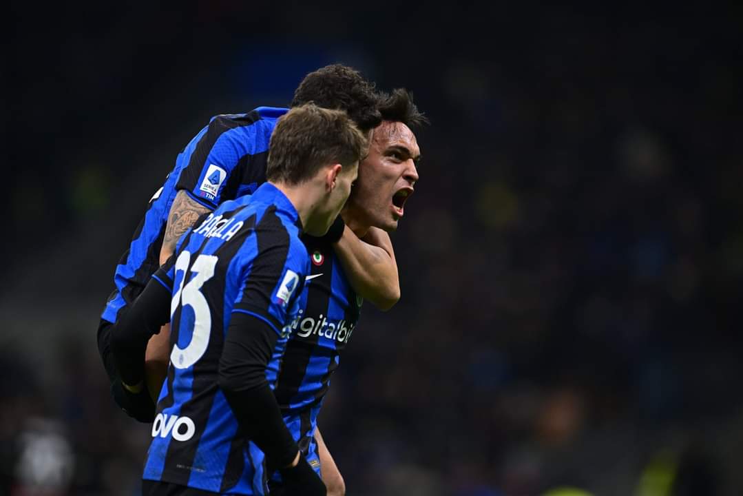 Lautaro Martinez scored in the Milan derby