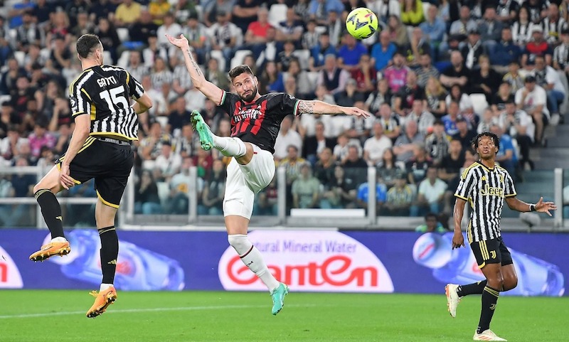 Giroud head to put Milan in Champions League next season