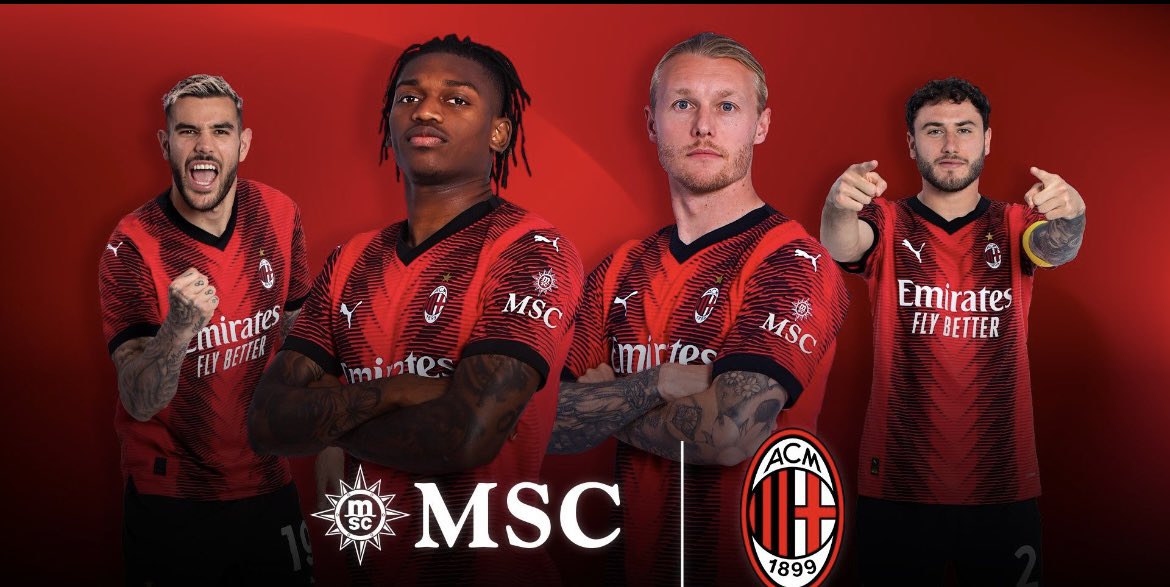 AC Milan will collab with MSC since 2023:24 season