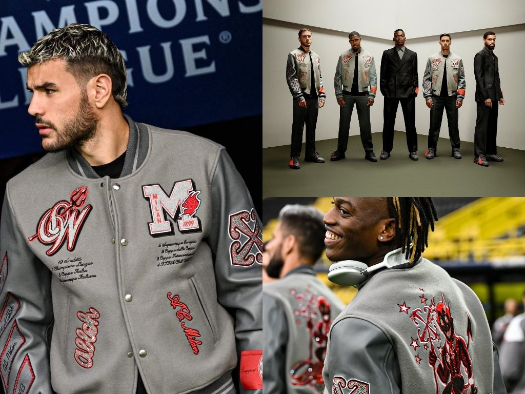 AC Milan arrived at Dortmund in Off-White gear