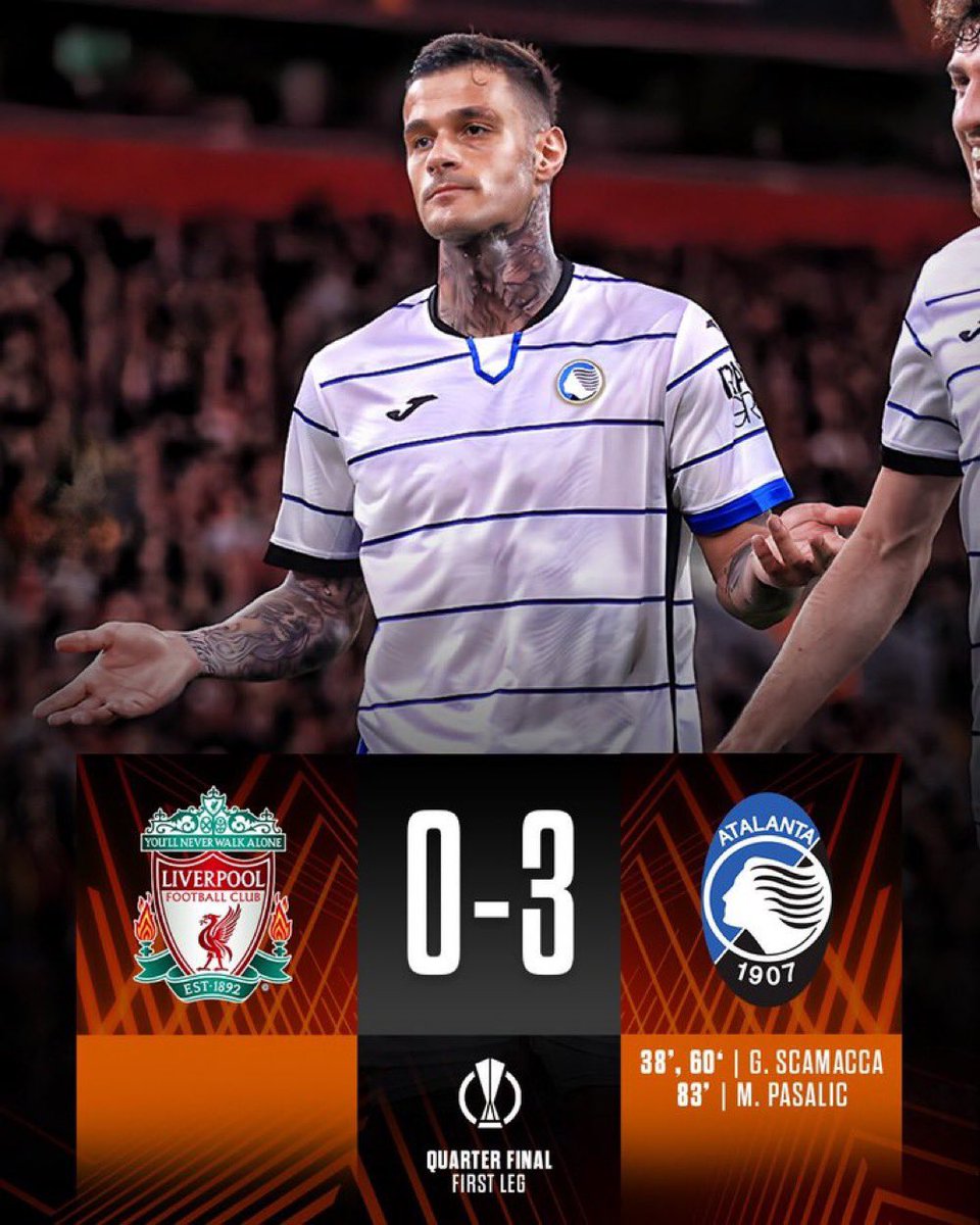 Atalanta stunned Liverpool at the Europa League